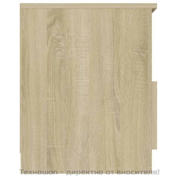 Нощно шкафче, дъб сонома, 40x40x50 см, инженерно дърво