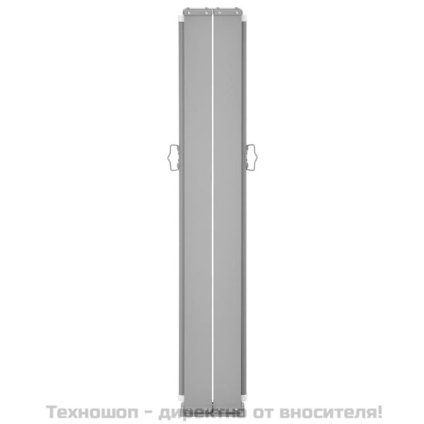 Прибираща се странична тента, черна, 100x1000 см