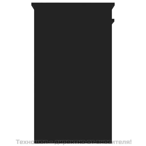 Бюро, черно, 90x45x76 см, инженерно дърво