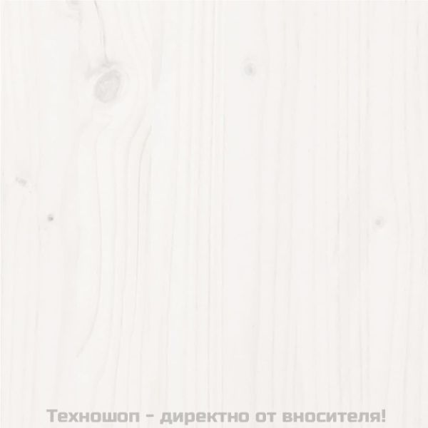 Рамка за легло, бяла, бор масив, 140х200 см