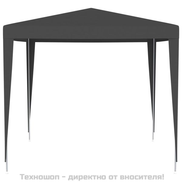 Професионална парти шатра, 2,5x2,5 м, антрацит, 90 г/м²