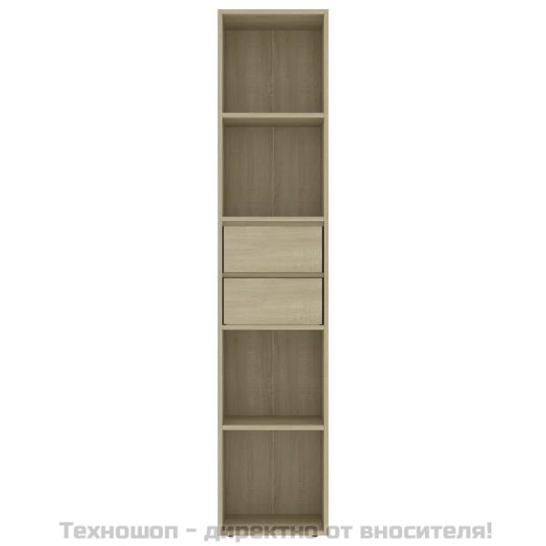 Шкаф библиотека, дъб сонома, 36x30x171 см, инженерно дърво