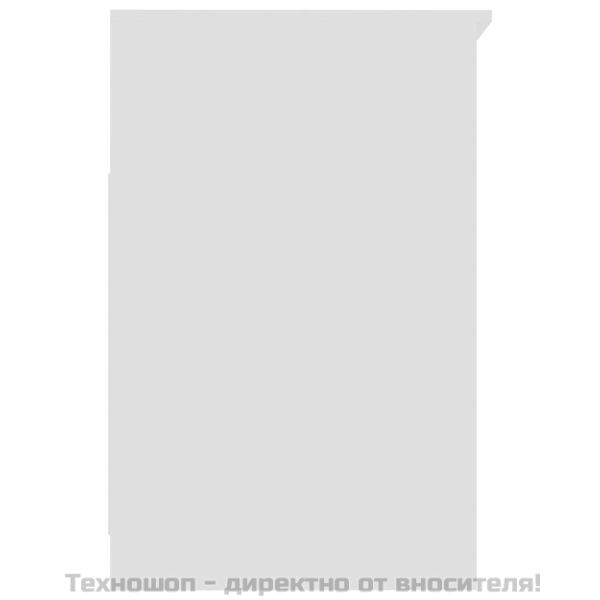 Шкаф с чекмеджета, бял, 40x50x76 см, инженерна дървесина