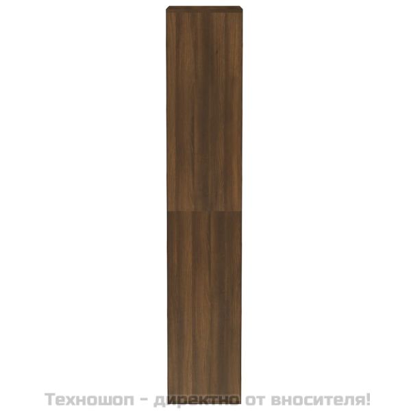 Шкаф за обувки, кафяв дъб, 54x34x183 см, инженерно дърво