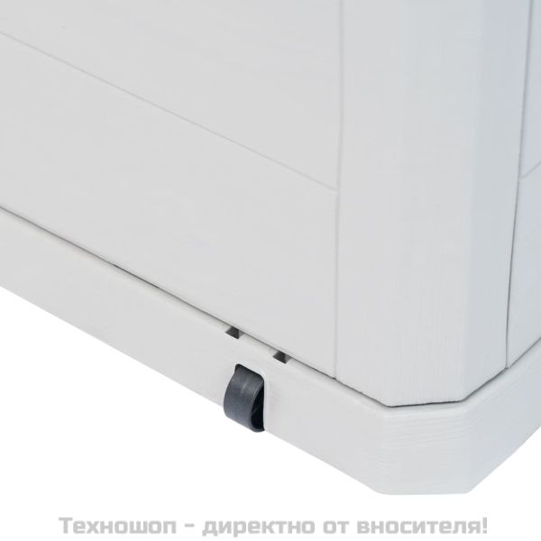Градинска кутия за съхранение, 280 л, светлосива