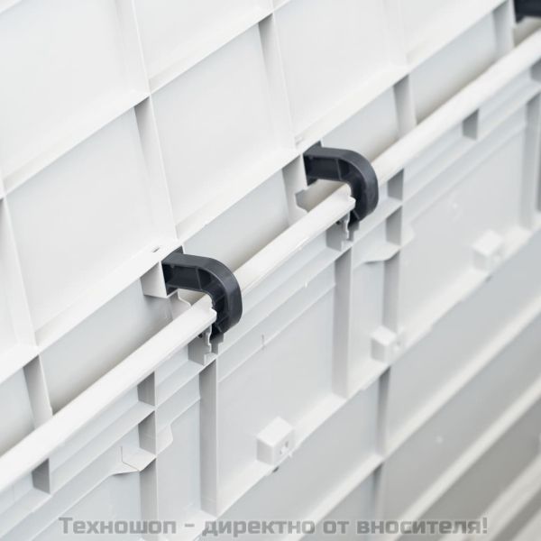 Градинска кутия за съхранение, 280 л, светлосива