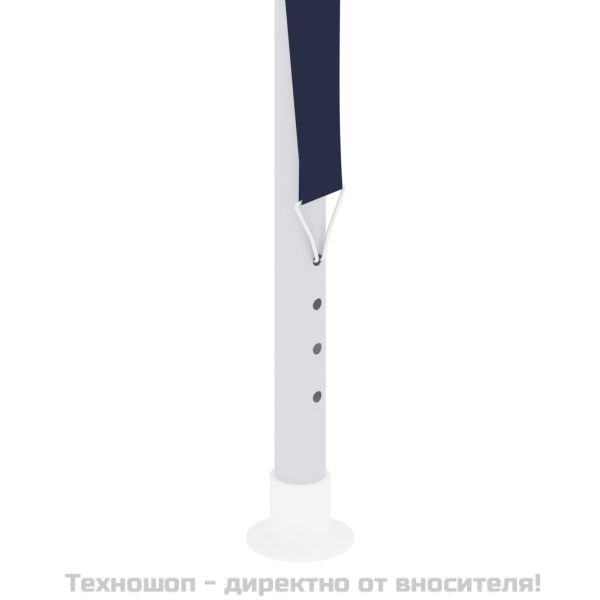 Професионална парти шатра със стени 2,5x2,5 м синя 90 г/м²