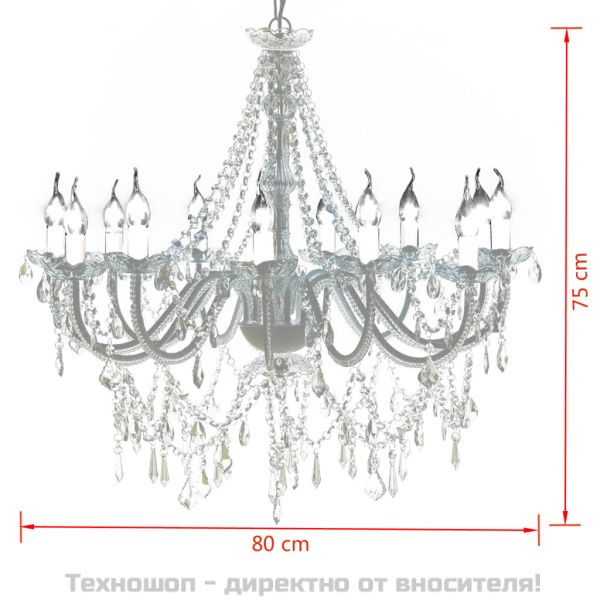 Луксозен кристален полилей с 1600 кристала