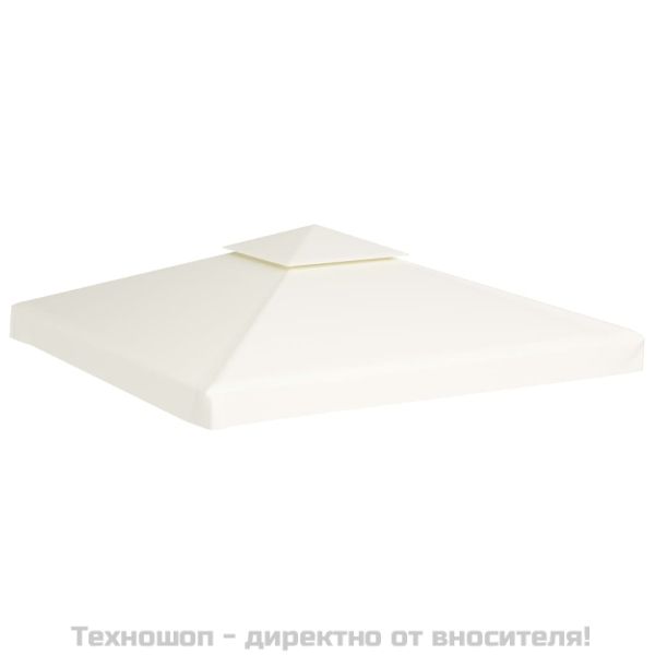 Покривало за шатра, резервно, кремаво-бяло, 310 г/м², 3х3 м