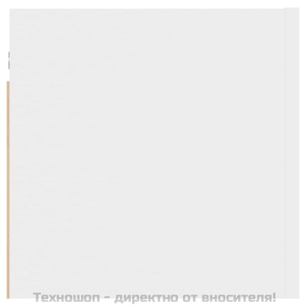 ТВ шкафове за стенен монтаж, 2 бр, бели, 30,5x30x30 см