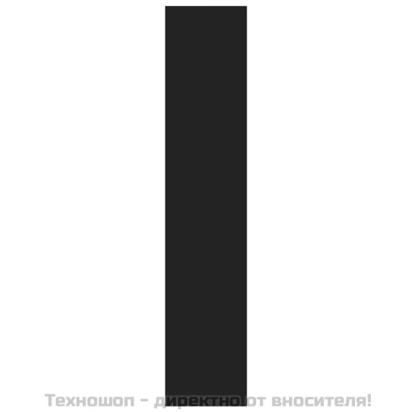 Стенен рафт, черен, 90x16x78 см, инженерно дърво