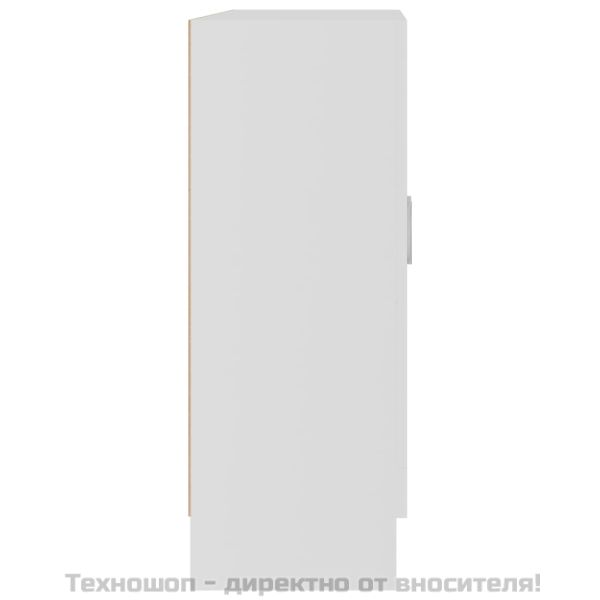 Шкаф витрина, бял, 82,5x30,5x80 см, ПДЧ