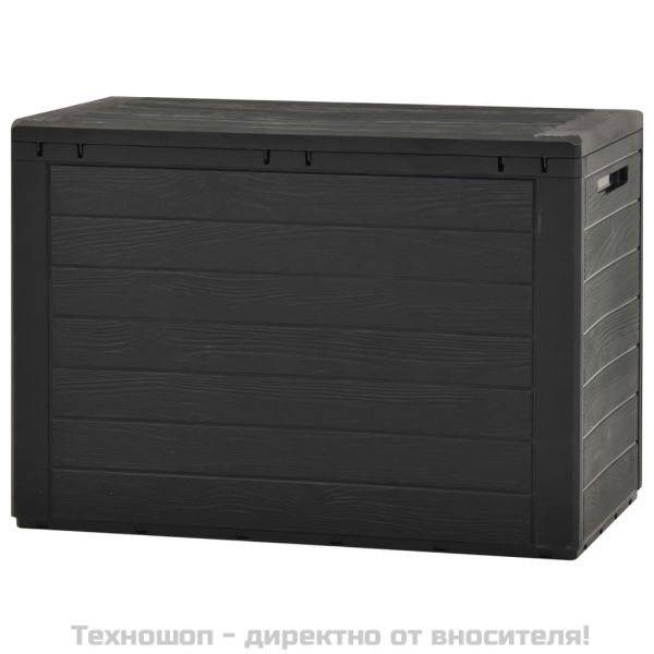 Градински сандък за съхранение, антрацит, 78x44x55 см