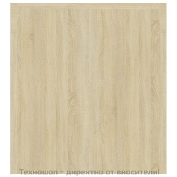 ТВ шкаф с LED осветление, сонома дъб, 140x36,5x40 см