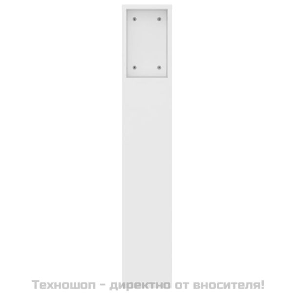 Табла за легло тип шкаф, бяла, 140x18,5x104,5 см