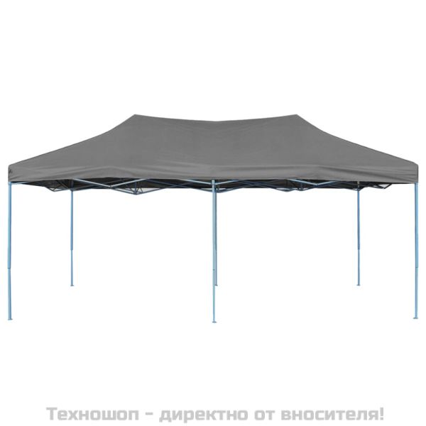 Сгъваема pop-up парти шатра, 3x6 м, антрацит