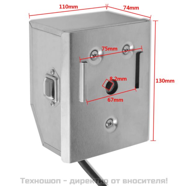 VidaXL Професионален барбекю двигател за шиш от неръждаема стомана, 4W