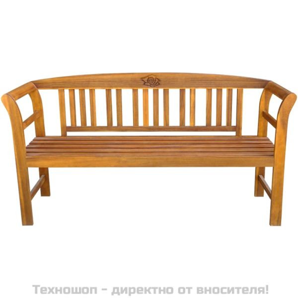 Градинска пейка 157 см акациево дърво масив