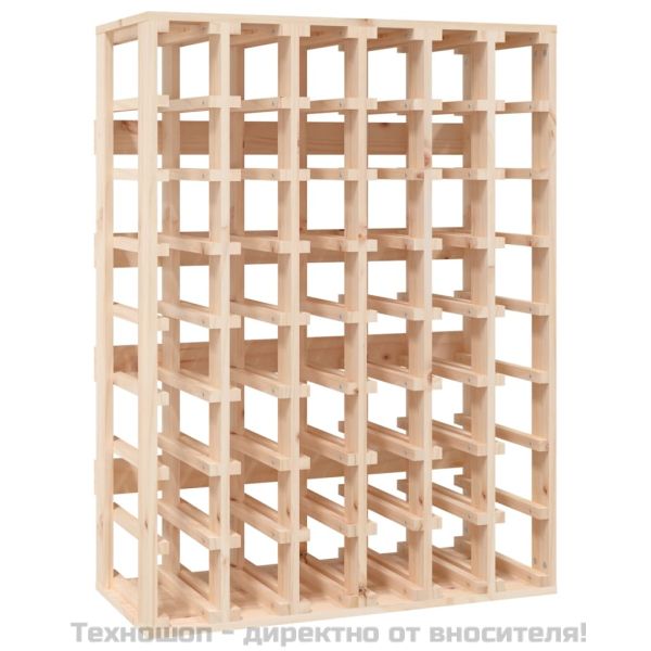 Поставка за вино 70x33x94 см масивна чамова дървесина