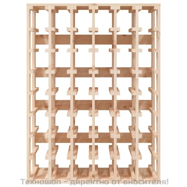 Поставка за вино 70x33x94 см масивна чамова дървесина