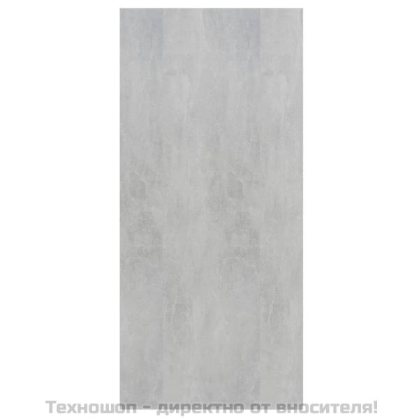 Библиотека/бюфет, бетонно сива, 66x30x130 см, инженерно дърво