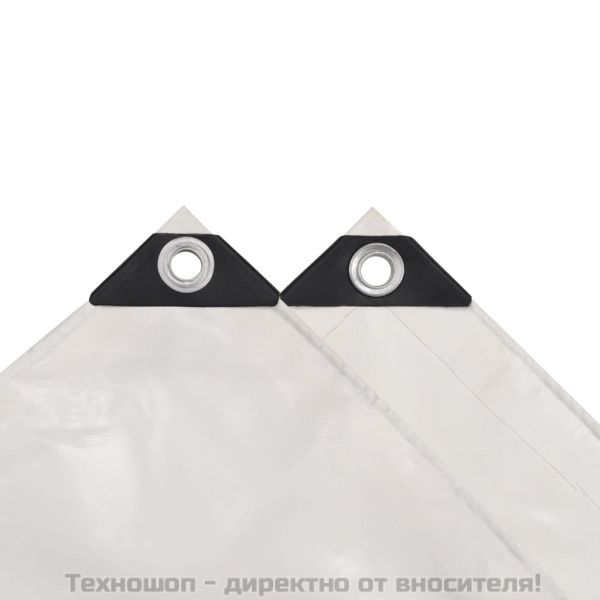 Брезентово платнище, 650 гр/м², 4x6 м, цвят бял