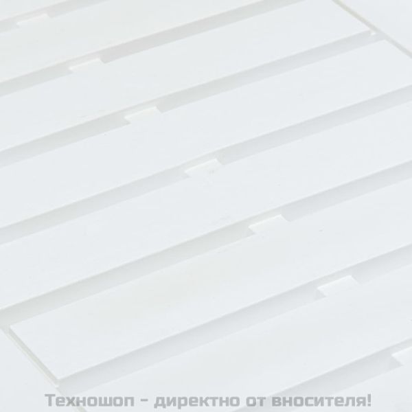 Градинска маса, бяла, 78x55x38 см, пластмаса