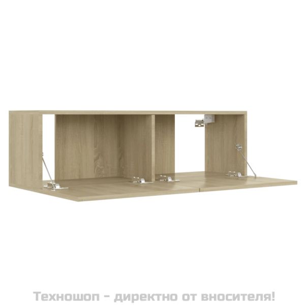 ТВ шкаф, дъб сонома, 100x30x30 см, инженерно дърво