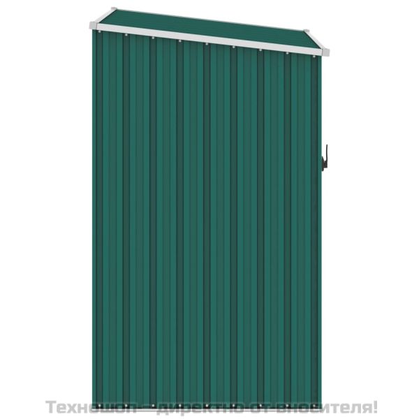 Градинска барака, зелена, 87x98x159 см, поцинкована стомана