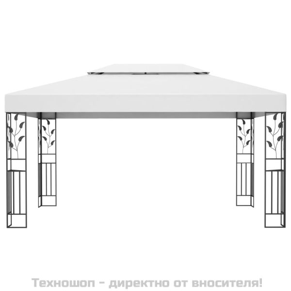 Шатра с двоен покрив, 3х4 м, бяла