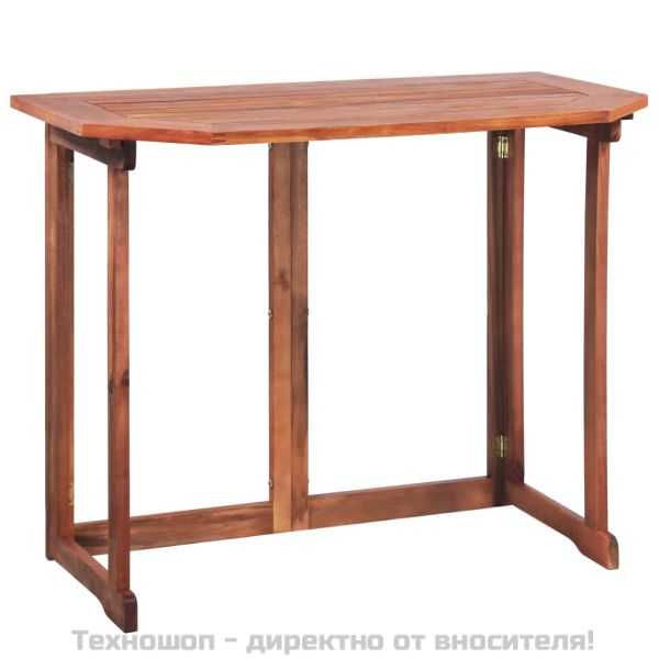 Бистро маса, 90x50x75 см, акациево дърво масив