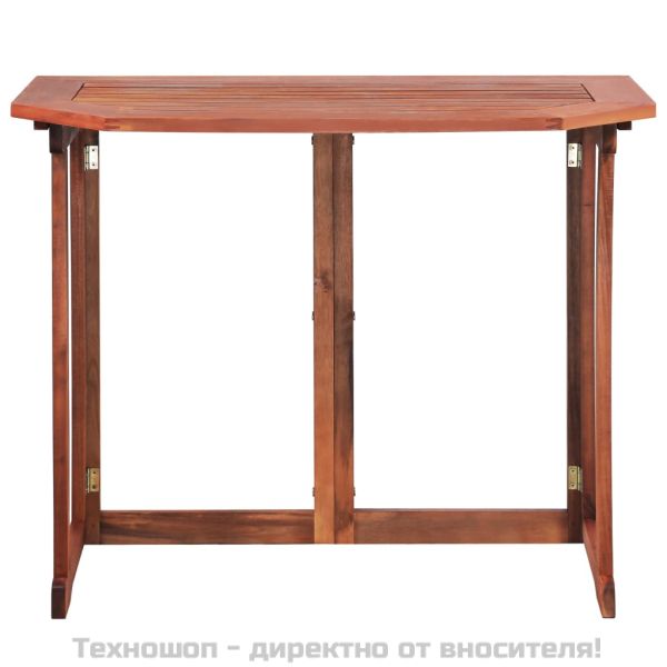 Бистро маса, 90x50x75 см, акациево дърво масив