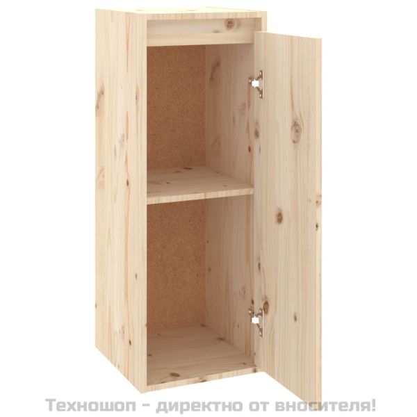 Стенни шкафове, 2 бр, 30x30x80 см, бор масив
