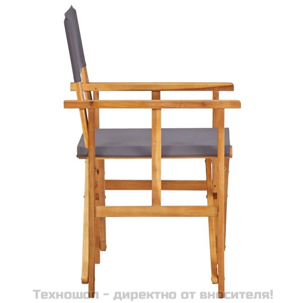 Режисьорски столове, 2 бр, акациево дърво масив