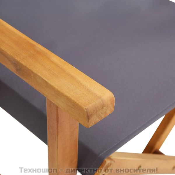 Режисьорски столове, 2 бр, акациево дърво масив