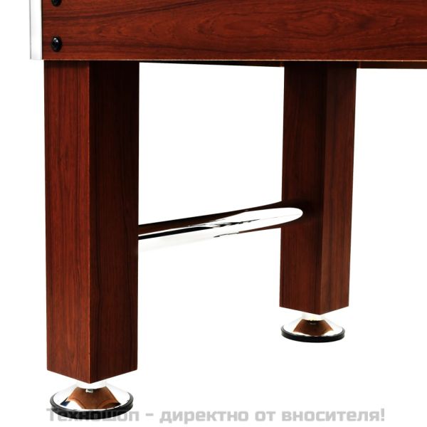 Футболна маса, стомана, 60 кг, 140x74,5x87,5 см, кафява