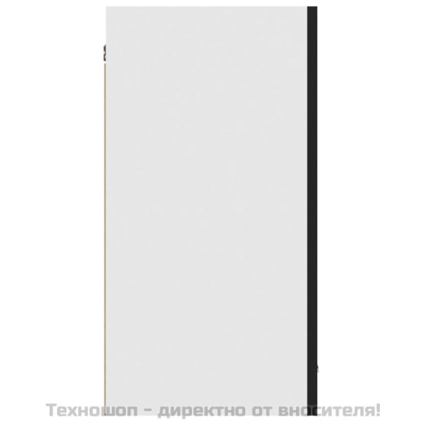 Висящ шкаф "Lyon", черен, 80x31x60 см, инженерно дърво