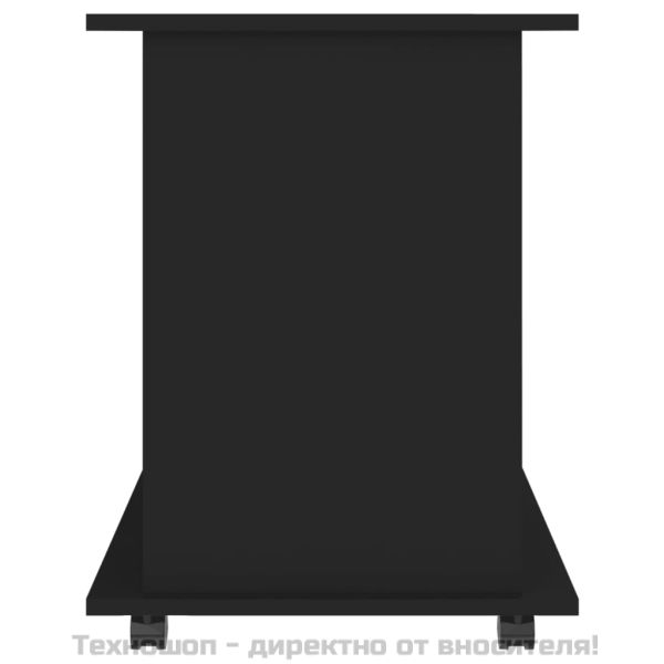 Подвижен шкаф, черен, 60x45x60 см, инженерно дърво