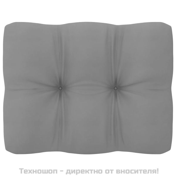 Градински 2-местен диван с възглавници, борово дърво масив