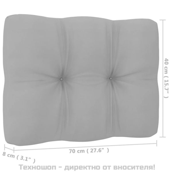 Градински 2-местен диван с възглавници, борово дърво масив