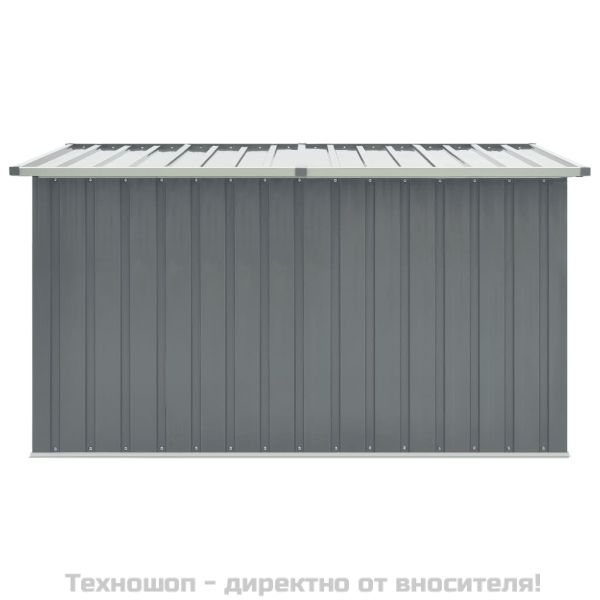 Градински сандък за съхранение, сив, 171x99x93 см