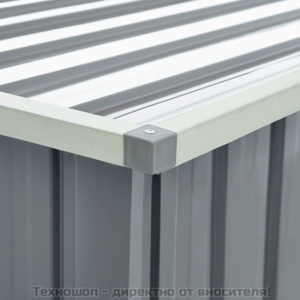 Градински сандък за съхранение, сив, 171x99x93 см