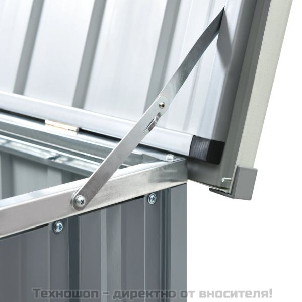 Градински сандък за съхранение, сив, 171x99x93 см