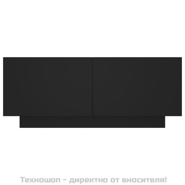 ТB шкаф, черен, 100x35x40 см, инженерно дърво