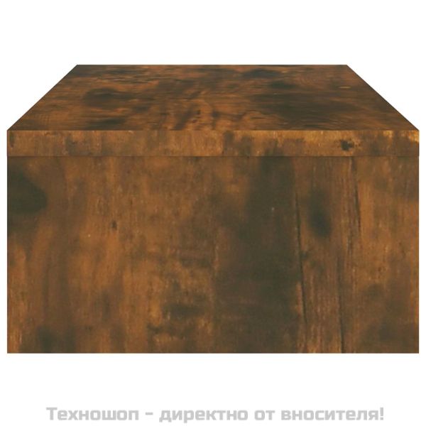 Поставка за монитор, опушен дъб, 42x24x13 см, инженерно дърво