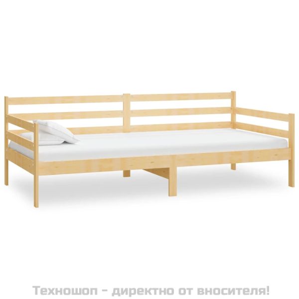 Дневно легло, борово дърво масив, 90x200 см