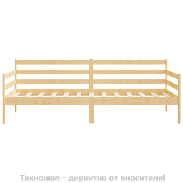 Дневно легло, борово дърво масив, 90x200 см