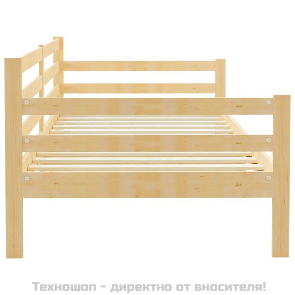 Дневно легло, борово дърво масив, 90x200 см