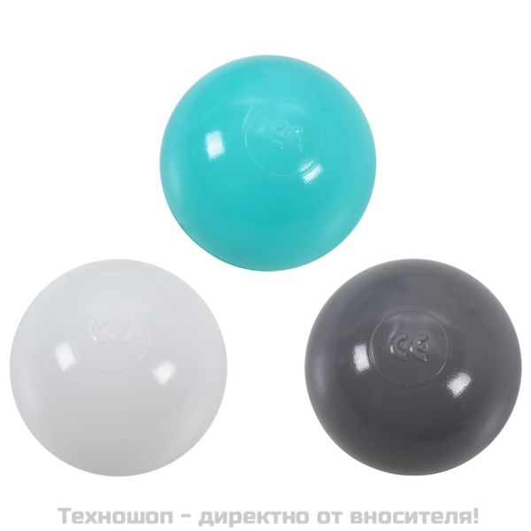 Детска палатка за игра слонче, с 250 топки, сива, 174x86x101 см