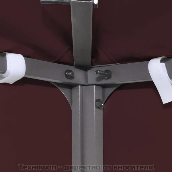 Двоен покрив за шатра, 310 г/м², 3x3 м, бордо